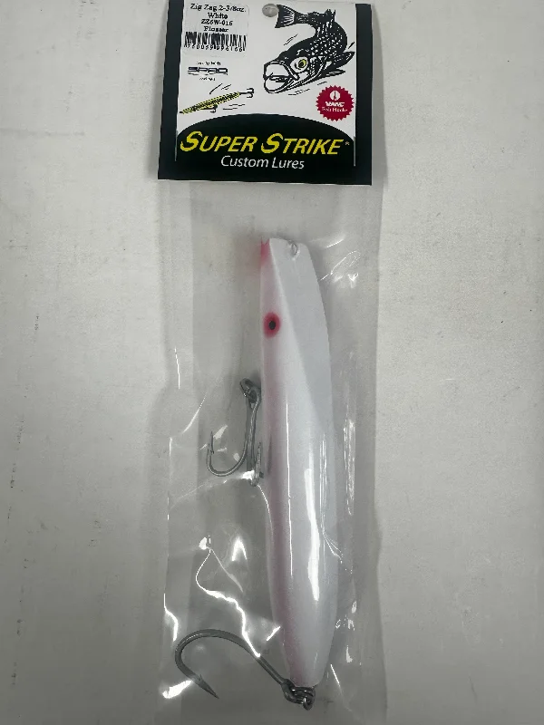 double-sided fishing tackle storage Super Strike Zig Zag 2 3/8 Darter White