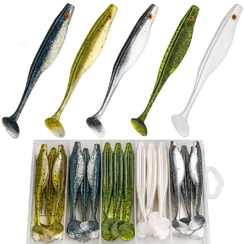 deep-running crankbaits for cold water THKFISH 20/25/30 PCS Soft Paddle Tail Swimbaits Lures