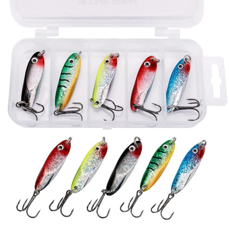 retractable fishing rod carriers THKFISH Saltwater Trout Fishing Spoons Lures - 5pcs retractable fishing rod carriers THKFISH Saltwater Trout Fishing Spoons Lures - 5pcs