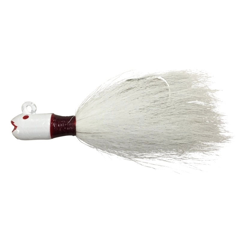 catfish fishing gear heavy duty Tide Rite Bucktail Jig White (Rip Splitter)