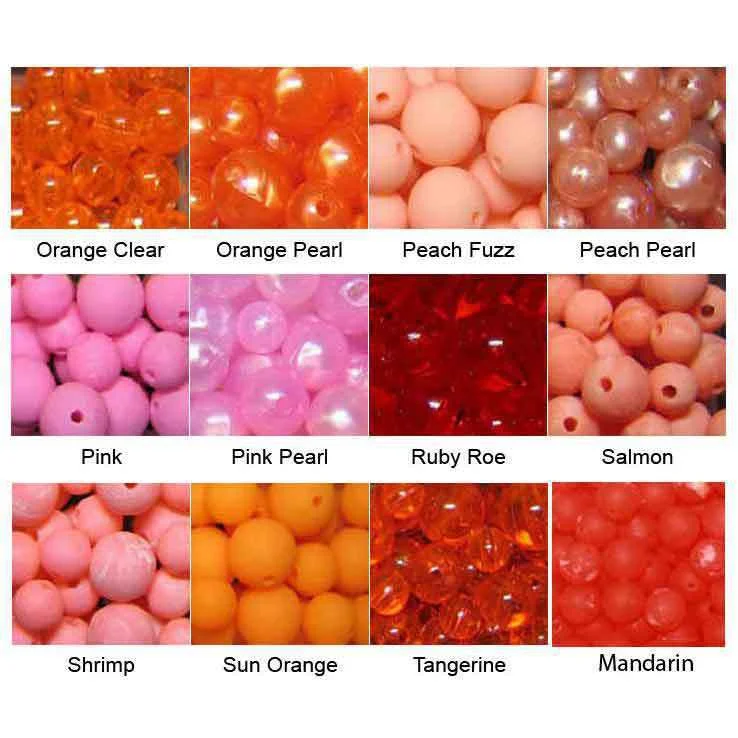 top-rated casting nets for baitfish Troutbeads 8MM Tangerine-40 TB05-08