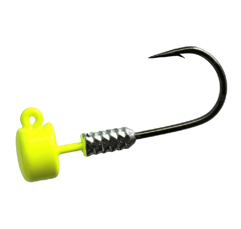 best deep-sea fishing gloves TT NedlockZ Jig Heads Chartreuse