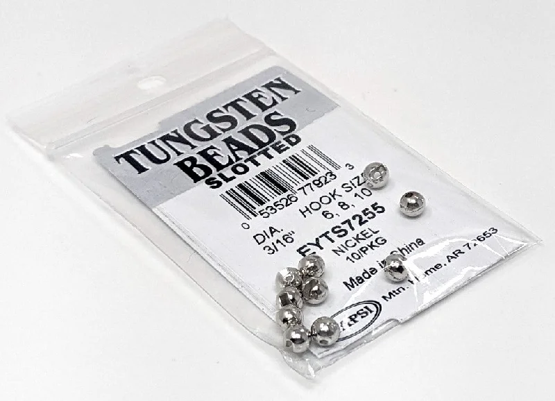 strong monofilament leader material Wapsi Tungsten Slotted Beads
